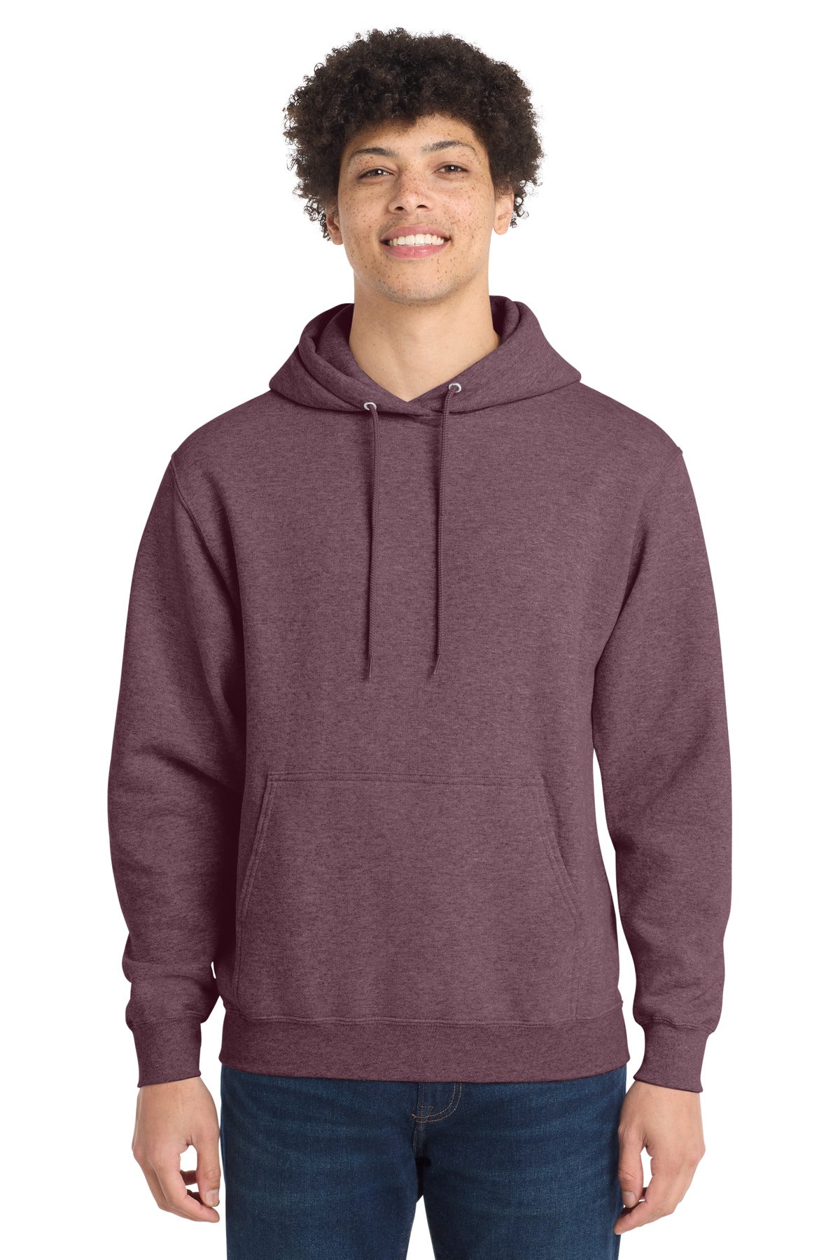 Port & Co Core Fleece Pullover Hooded Sweatshirt. PC78H - EMBROIDERED