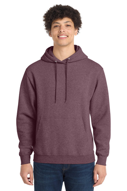 Port & Co Core Fleece Pullover Hooded Sweatshirt. PC78H - EMBROIDERED