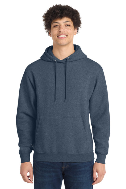 Port & Co Core Fleece Pullover Hooded Sweatshirt. PC78H - EMBROIDERED