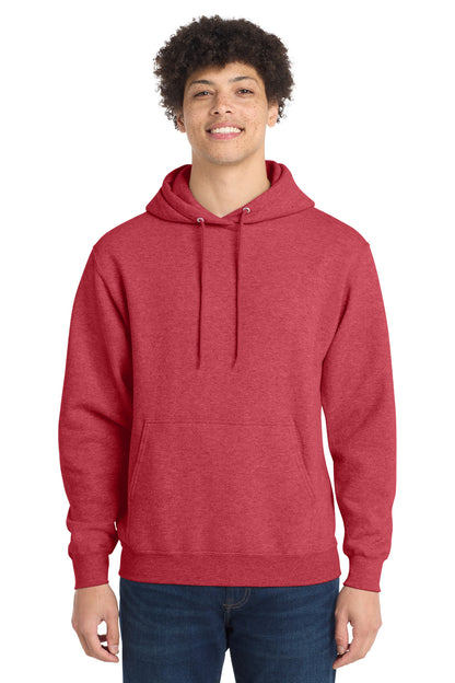 Port & Co Core Fleece Pullover Hooded Sweatshirt. PC78H - EMBROIDERED