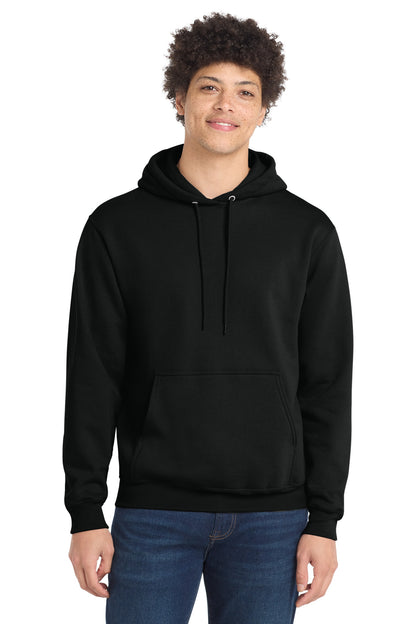 Port & Co Core Fleece Pullover Hooded Sweatshirt. PC78H - EMBROIDERED