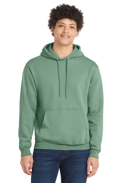 Port & Co Core Fleece Pullover Hooded Sweatshirt. PC78H - EMBROIDERED