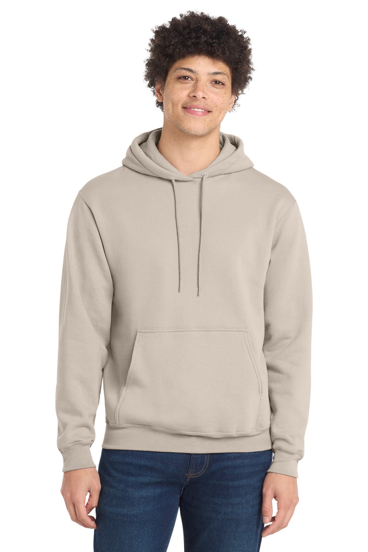 Port & Co Core Fleece Pullover Hooded Sweatshirt. PC78H - EMBROIDERED