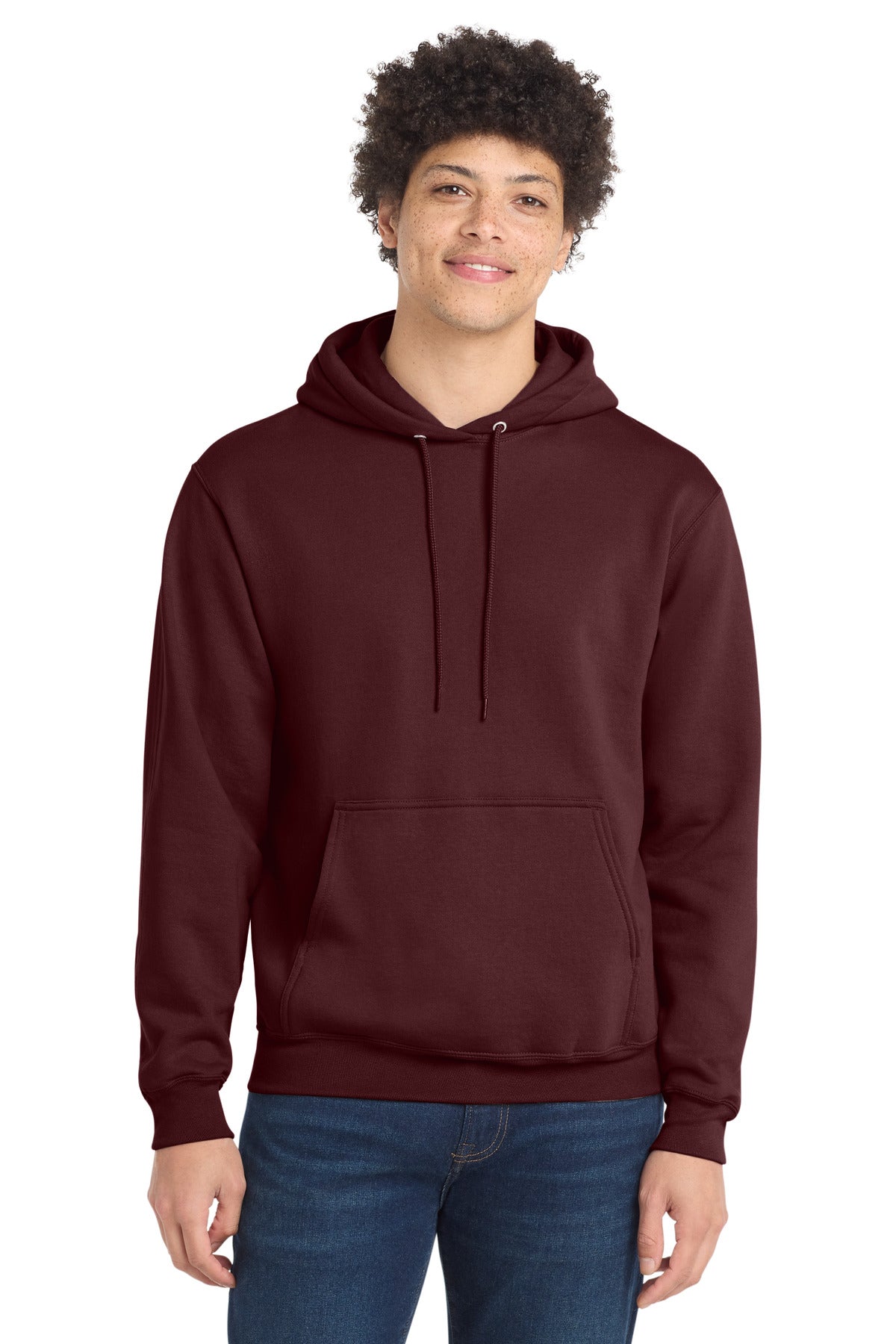 Port & Co Core Fleece Pullover Hooded Sweatshirt. PC78H - EMBROIDERED