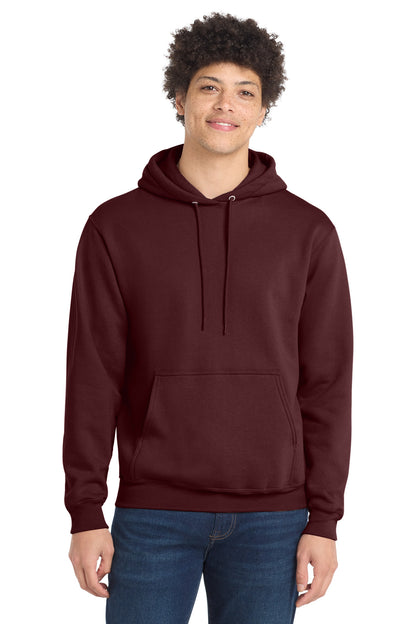 Port & Co Core Fleece Pullover Hooded Sweatshirt. PC78H - EMBROIDERED