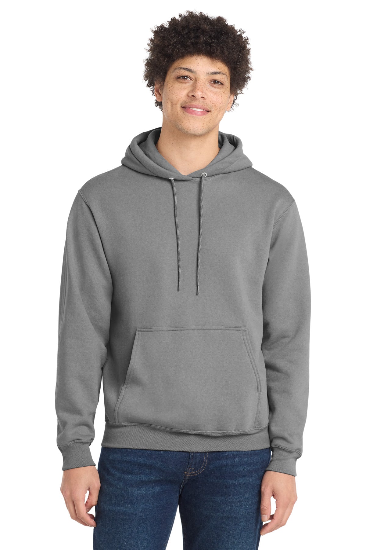 Port & Co Core Fleece Pullover Hooded Sweatshirt. PC78H - EMBROIDERED