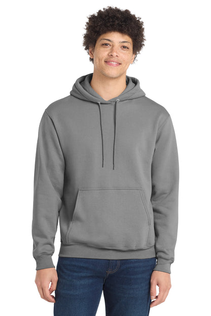 Port & Co Core Fleece Pullover Hooded Sweatshirt. PC78H - EMBROIDERED
