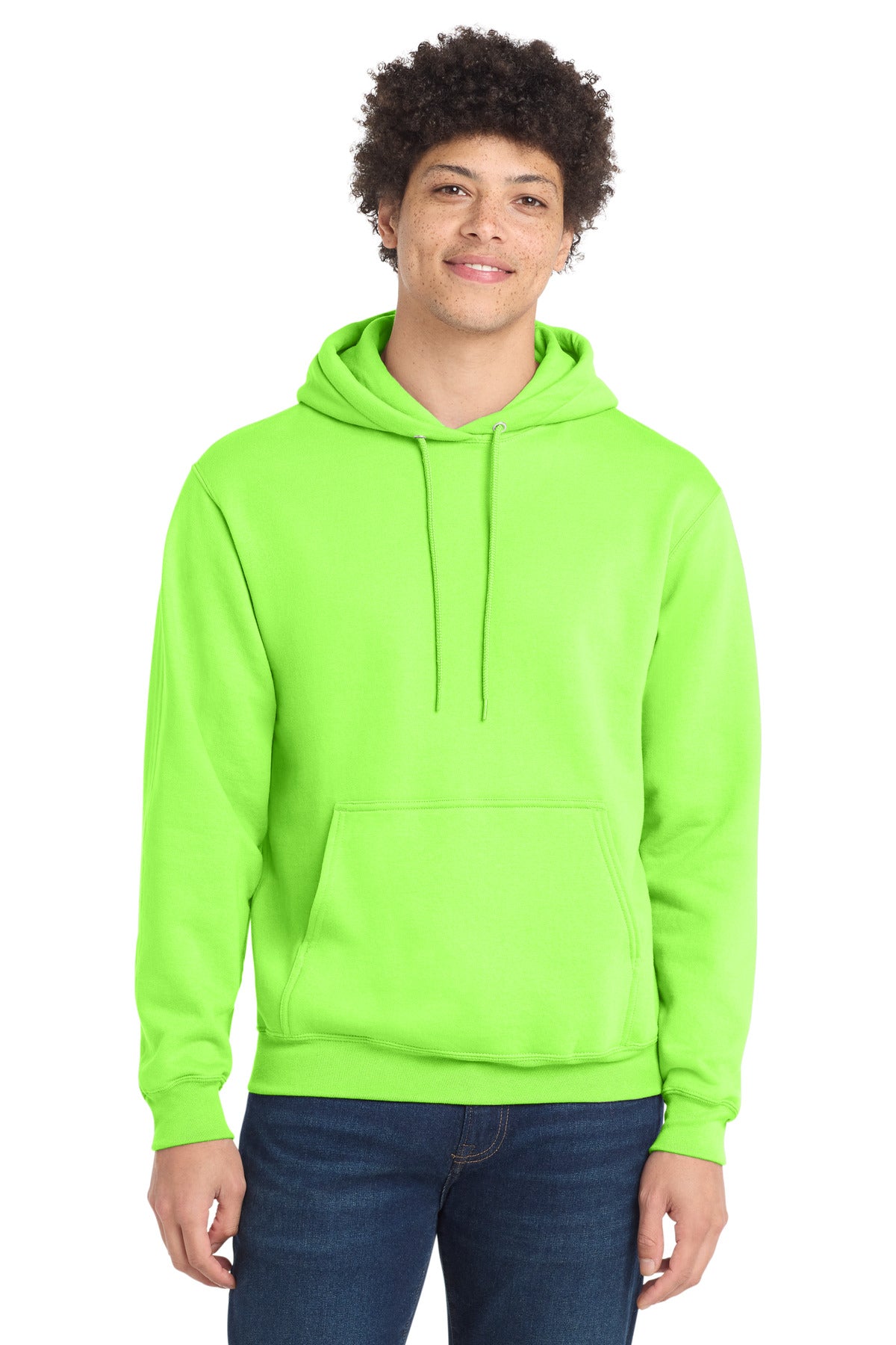 Port & Co Core Fleece Pullover Hooded Sweatshirt. PC78H - EMBROIDERED