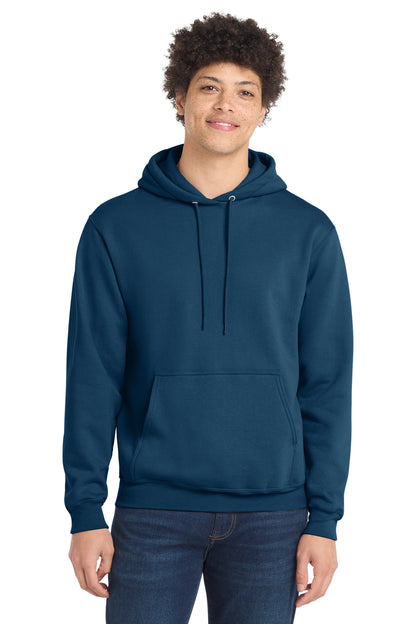 Port & Co Core Fleece Pullover Hooded Sweatshirt. PC78H - EMBROIDERED