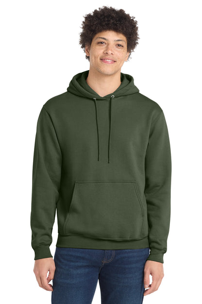 Port & Co Core Fleece Pullover Hooded Sweatshirt. PC78H - EMBROIDERED