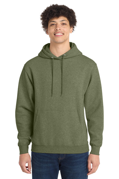 Port & Co Core Fleece Pullover Hooded Sweatshirt. PC78H - EMBROIDERED