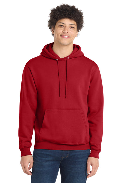 Port & Co Core Fleece Pullover Hooded Sweatshirt. PC78H - EMBROIDERED