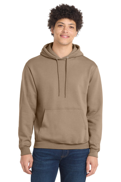 Port & Co Core Fleece Pullover Hooded Sweatshirt. PC78H - EMBROIDERED