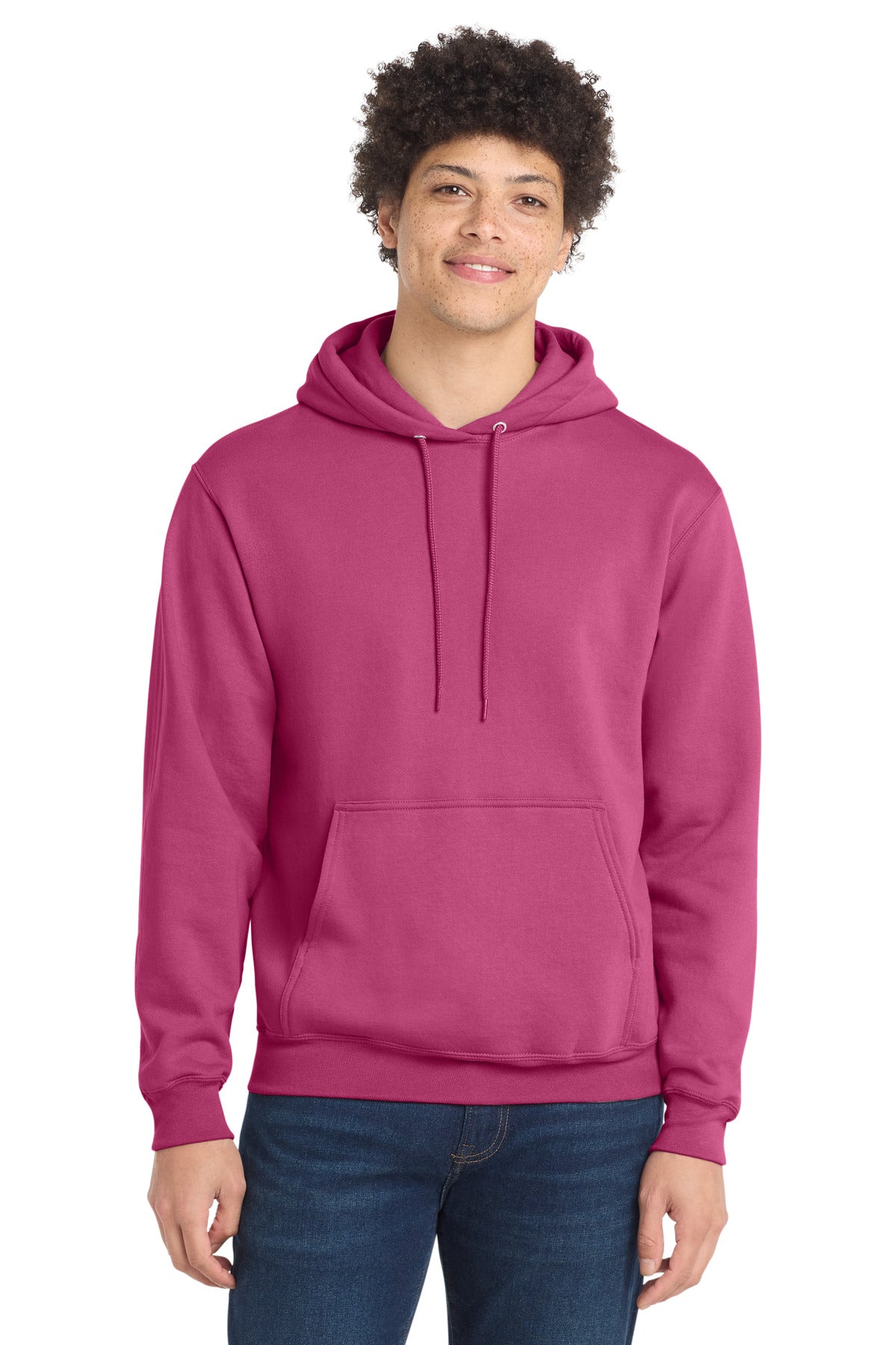 Port & Co Core Fleece Pullover Hooded Sweatshirt. PC78H - EMBROIDERED