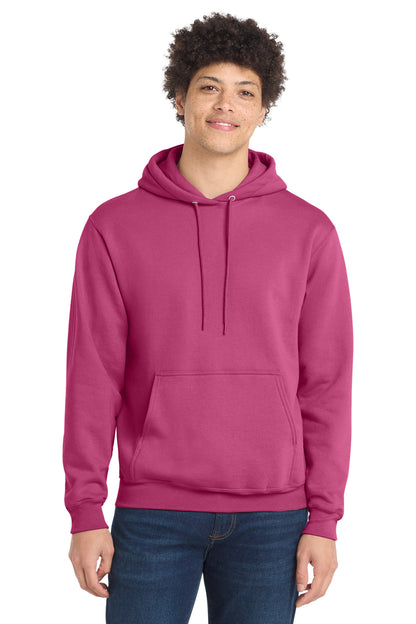 Port & Co Core Fleece Pullover Hooded Sweatshirt. PC78H - EMBROIDERED