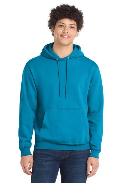 Port & Co Core Fleece Pullover Hooded Sweatshirt. PC78H - EMBROIDERED