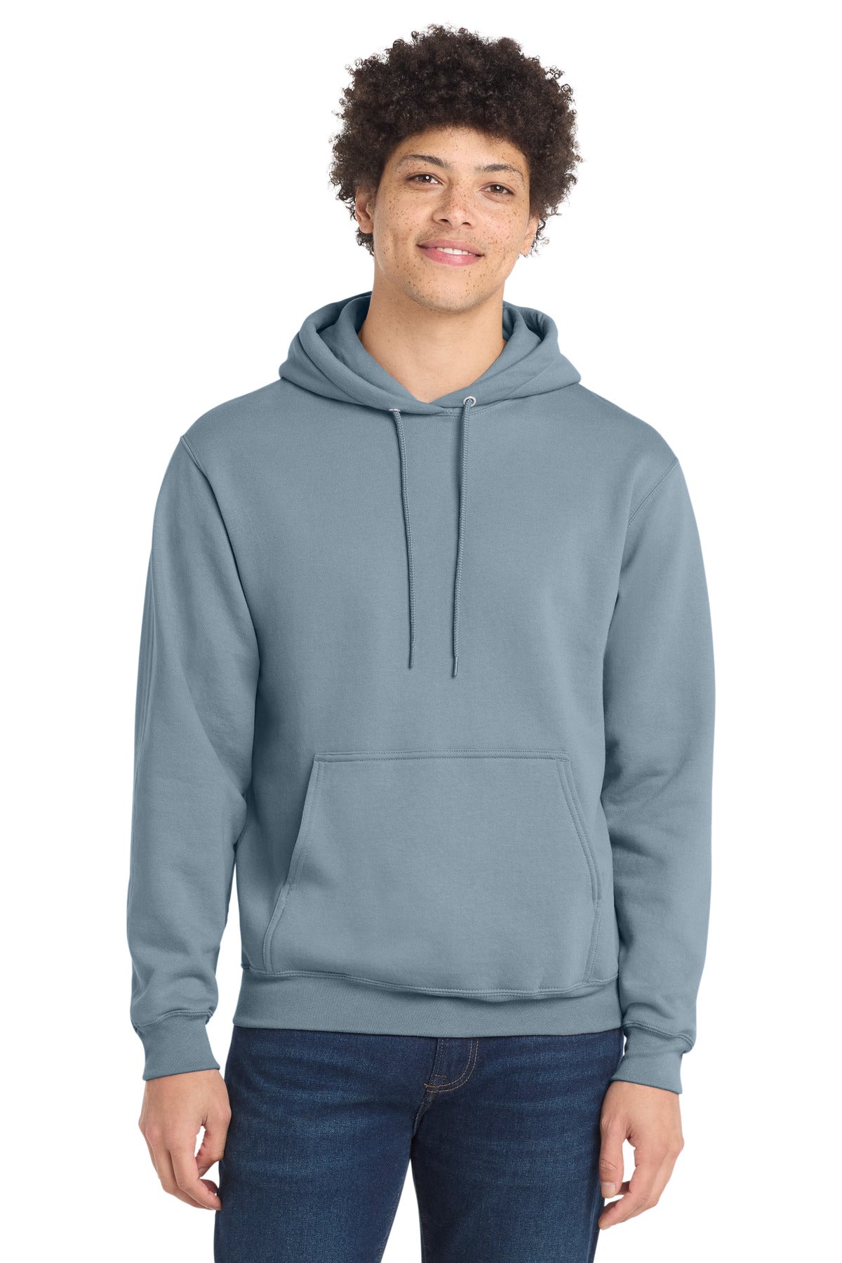Port & Co Core Fleece Pullover Hooded Sweatshirt. PC78H - EMBROIDERED