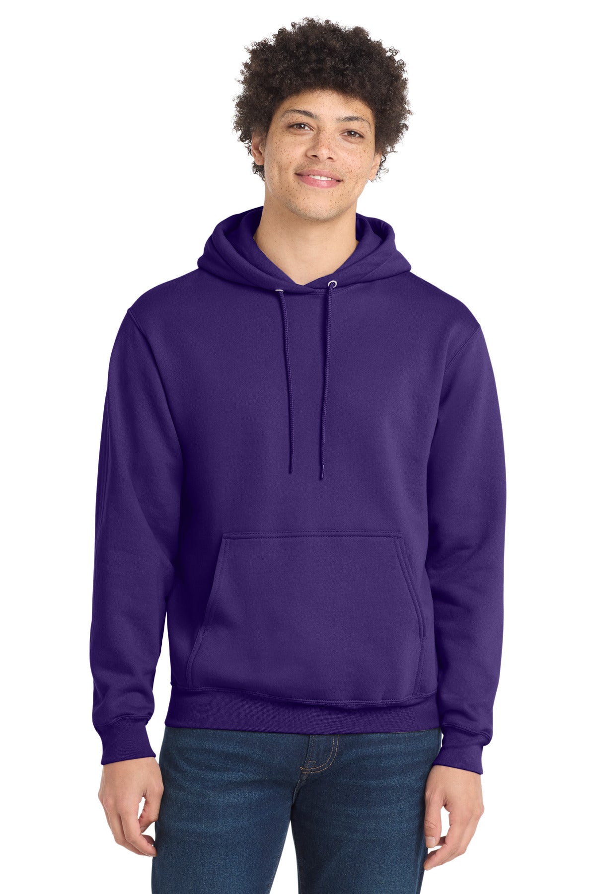 Port & Co Core Fleece Pullover Hooded Sweatshirt. PC78H - EMBROIDERED