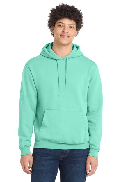 Port & Co Core Fleece Pullover Hooded Sweatshirt. PC78H - EMBROIDERED