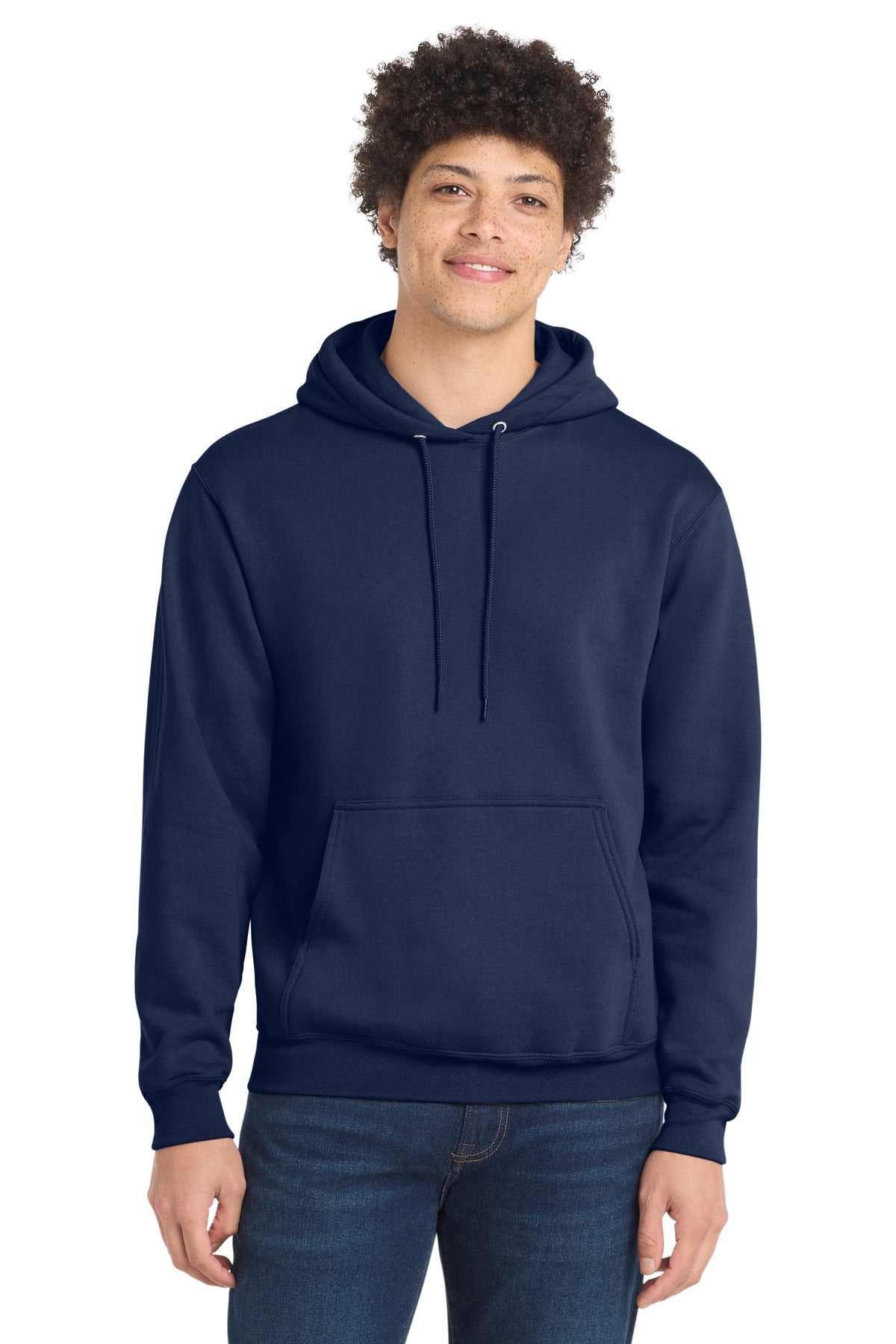 Port & Co Core Fleece Pullover Hooded Sweatshirt. PC78H - EMBROIDERED