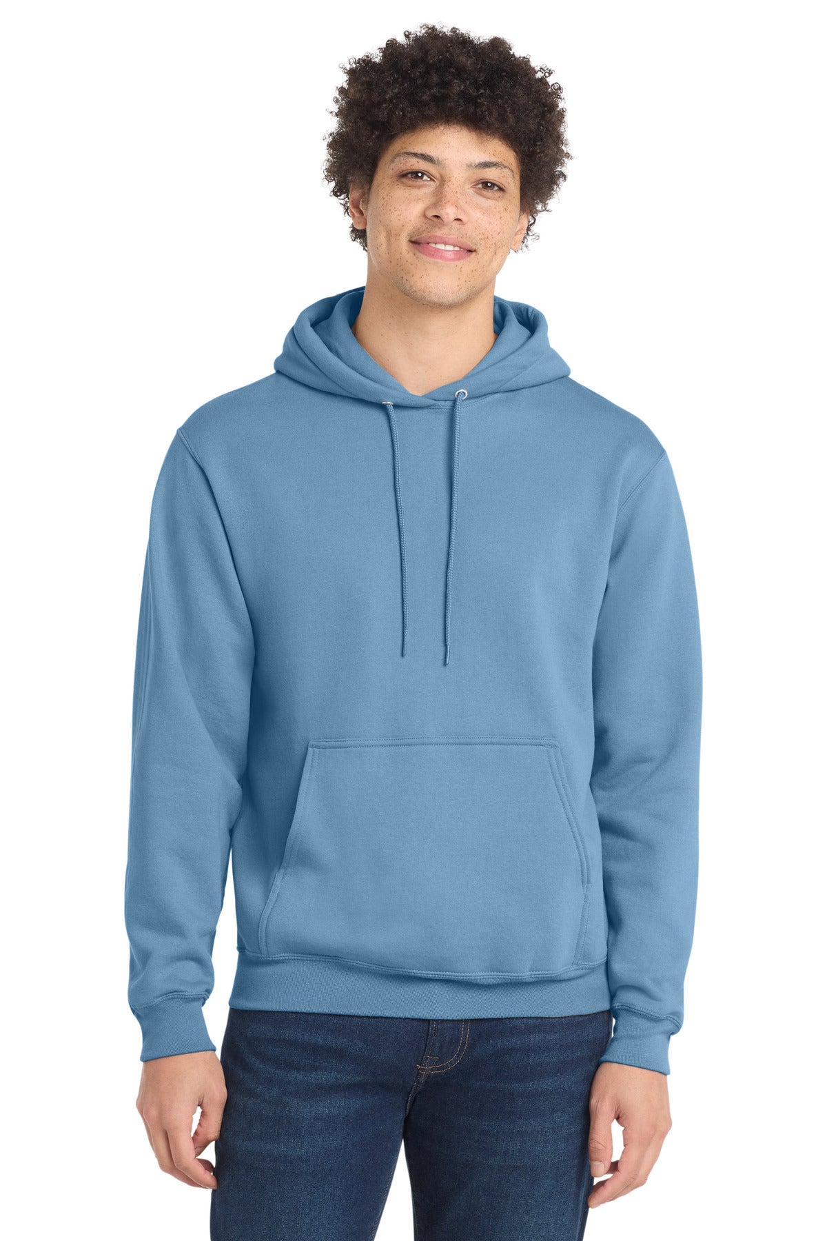 Port & Co Core Fleece Pullover Hooded Sweatshirt. PC78H - EMBROIDERED