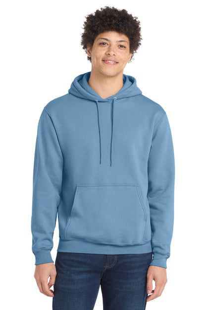 Port & Co Core Fleece Pullover Hooded Sweatshirt. PC78H - EMBROIDERED