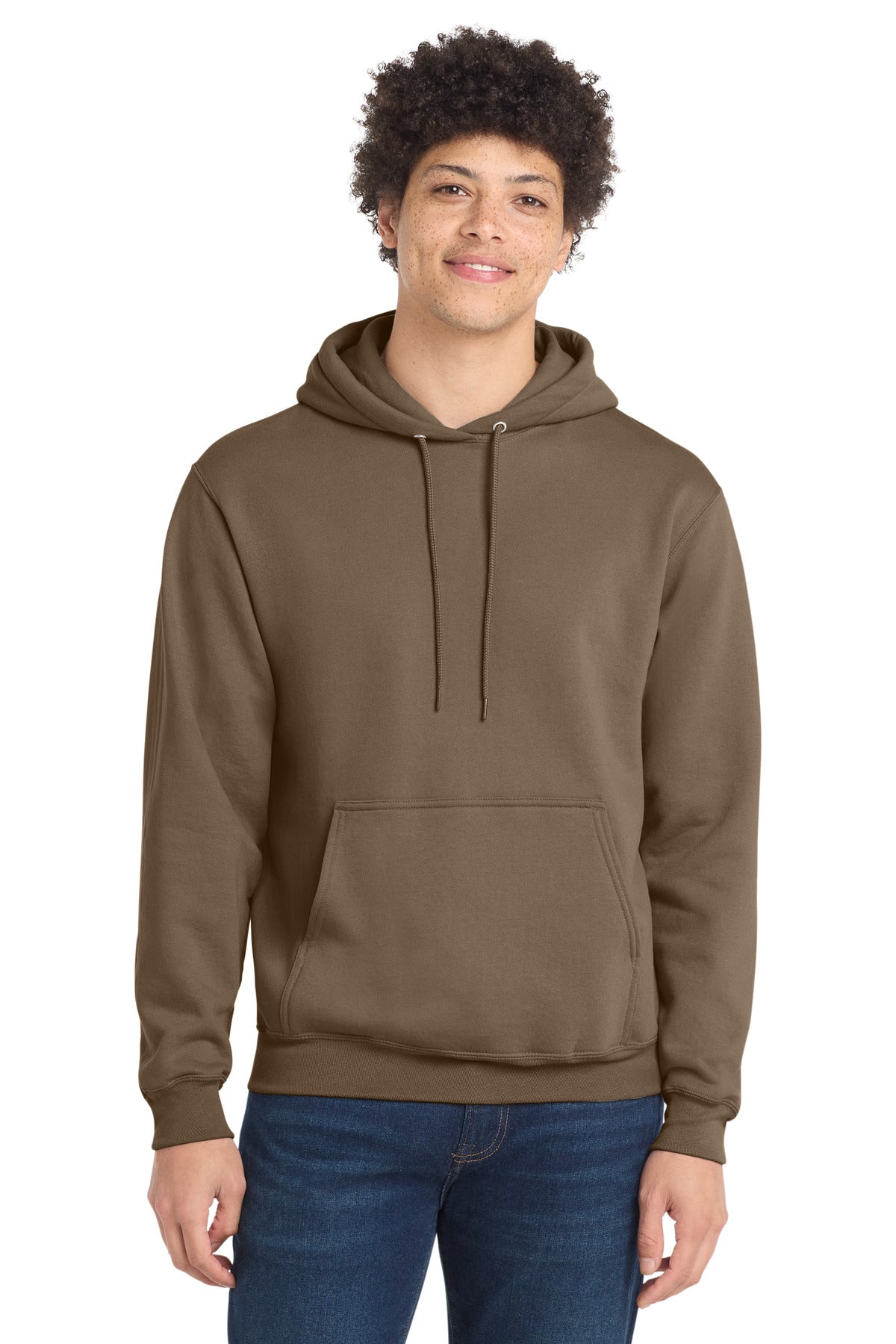 Port & Co Core Fleece Pullover Hooded Sweatshirt. PC78H - EMBROIDERED