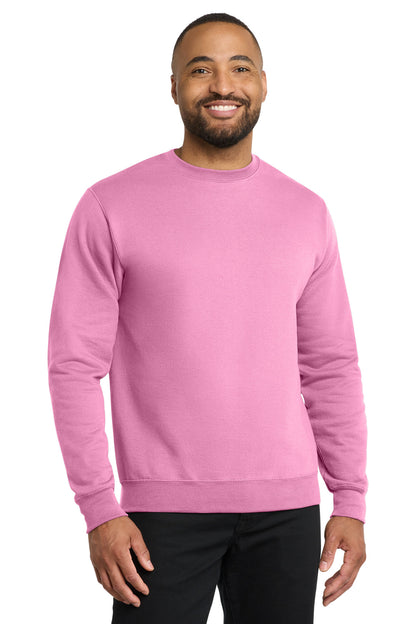 Port & Co Core Fleece Crewneck Sweatshirt. PC78 - EMBROIDERED