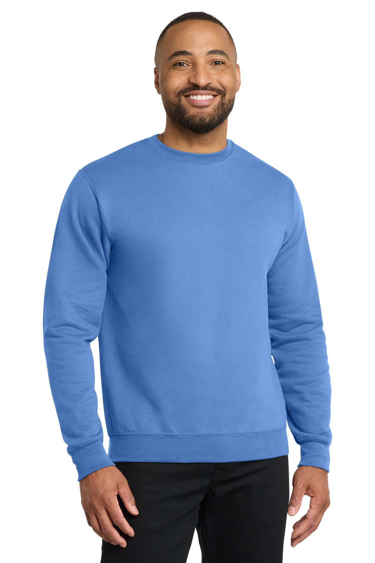 Port & Co Core Fleece Crewneck Sweatshirt. PC78 - EMBROIDERED