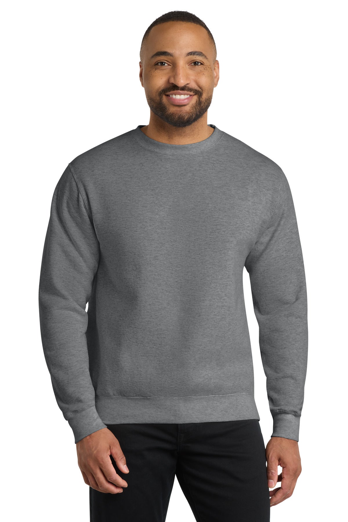 Port & Co Core Fleece Crewneck Sweatshirt. PC78 - EMBROIDERED