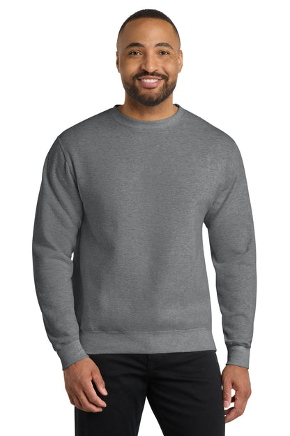 Port & Co Core Fleece Crewneck Sweatshirt. PC78 - EMBROIDERED