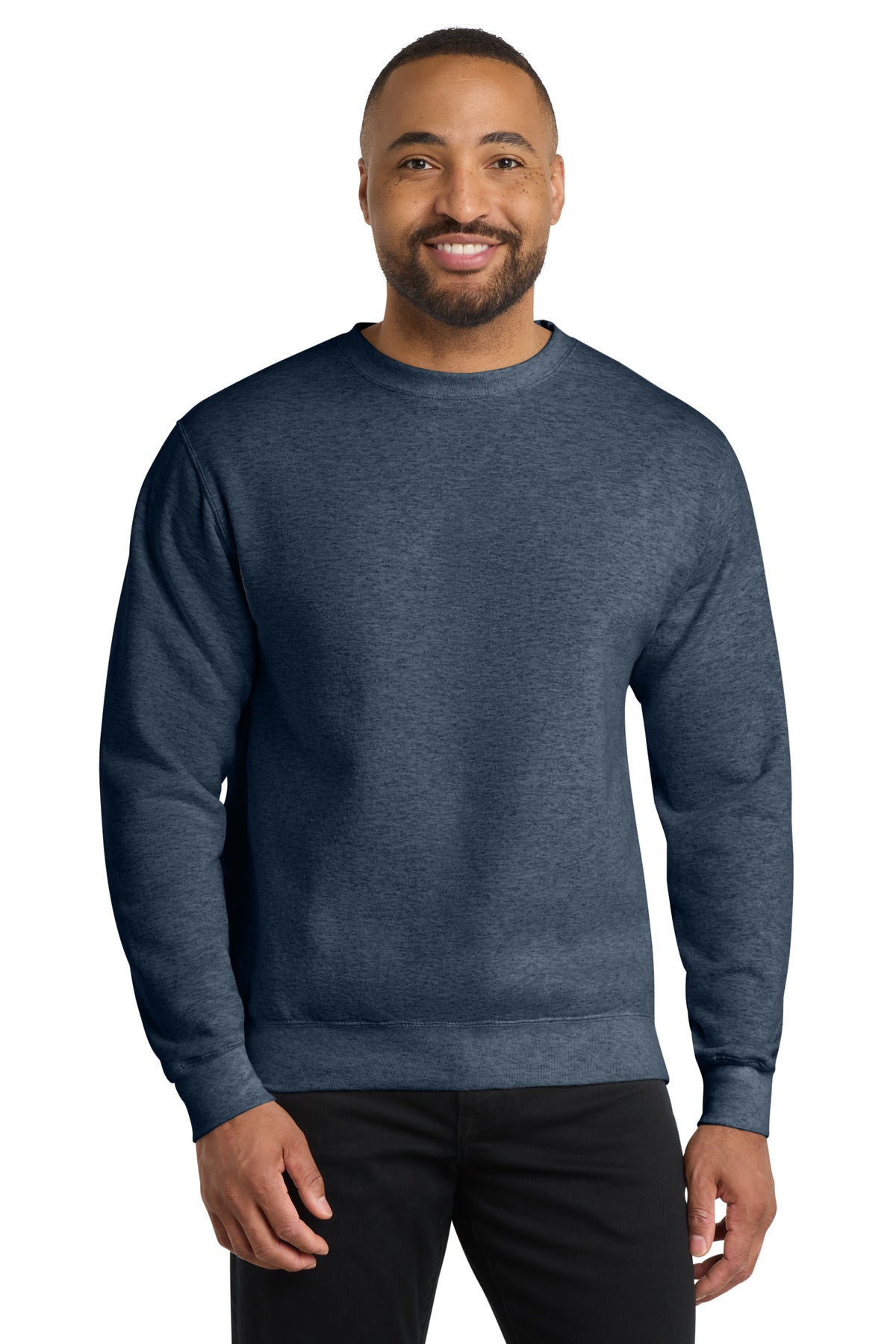 Port & Co Core Fleece Crewneck Sweatshirt. PC78 - EMBROIDERED