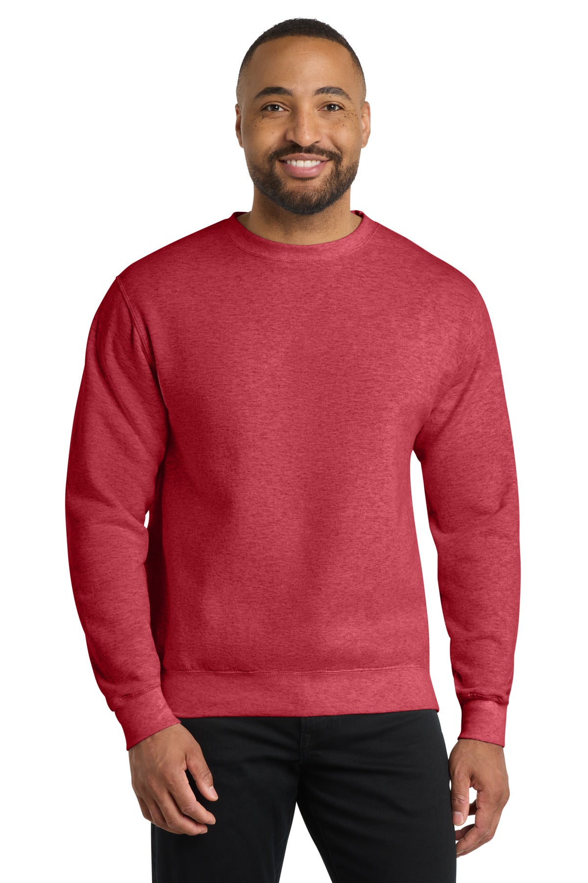 Port & Co Core Fleece Crewneck Sweatshirt. PC78 - EMBROIDERED