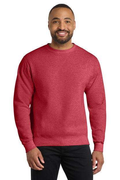 Port & Co Core Fleece Crewneck Sweatshirt. PC78 - EMBROIDERED