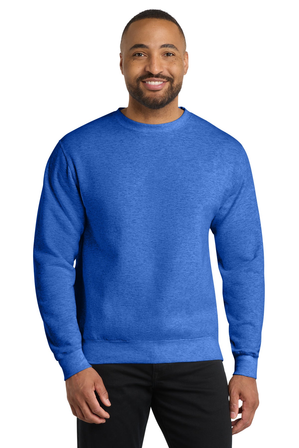 Port & Co Core Fleece Crewneck Sweatshirt. PC78 - EMBROIDERED