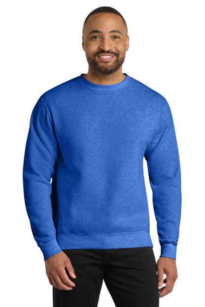 Port & Co Core Fleece Crewneck Sweatshirt. PC78 - EMBROIDERED