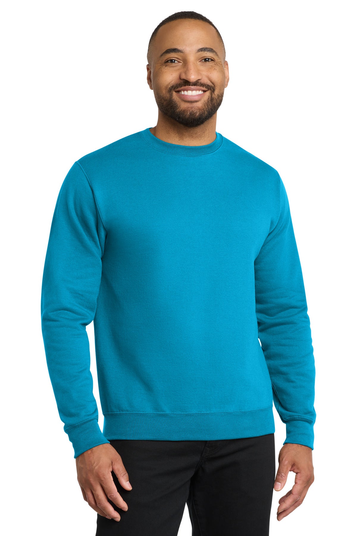 Port & Co Core Fleece Crewneck Sweatshirt. PC78 - EMBROIDERED