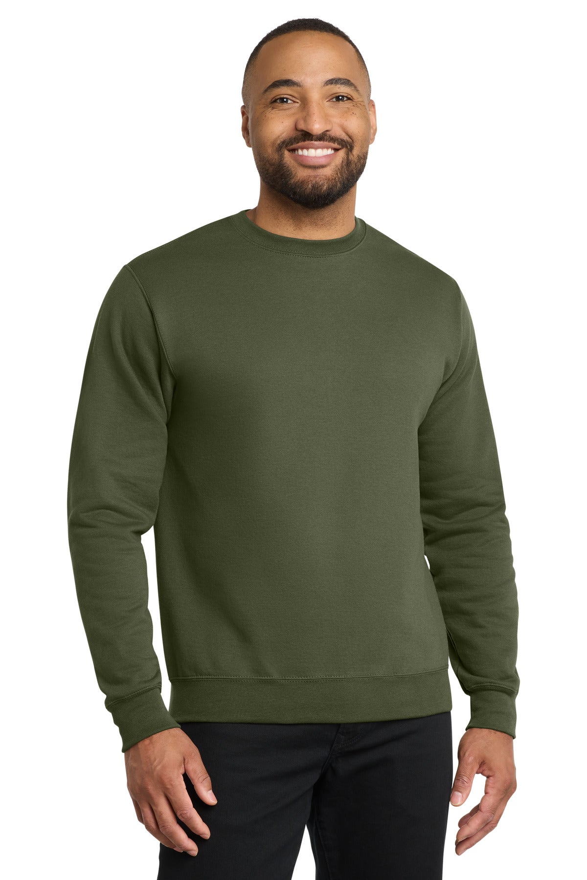 Port & Co Core Fleece Crewneck Sweatshirt. PC78 - EMBROIDERED