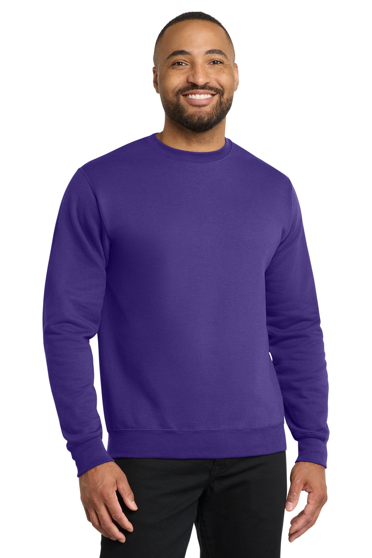 Port & Co Core Fleece Crewneck Sweatshirt. PC78 - EMBROIDERED