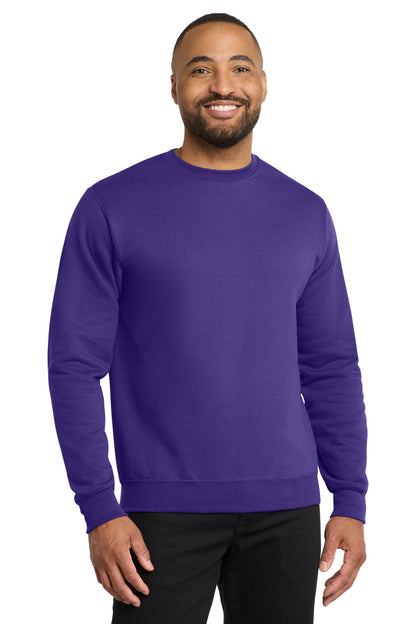 Port & Co Core Fleece Crewneck Sweatshirt. PC78 - EMBROIDERED