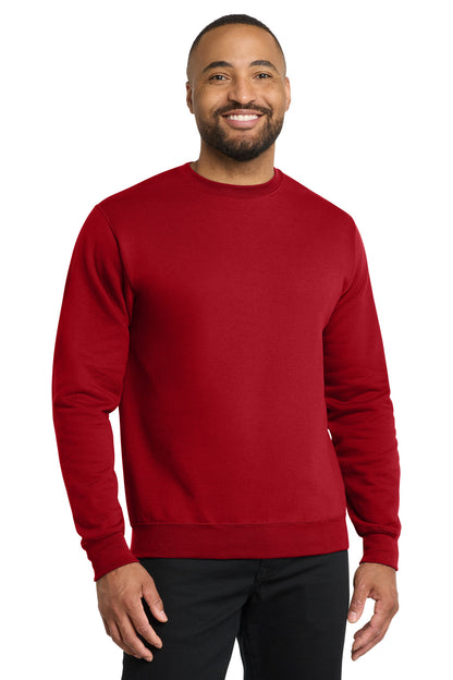 Port & Co Core Fleece Crewneck Sweatshirt. PC78 - EMBROIDERED