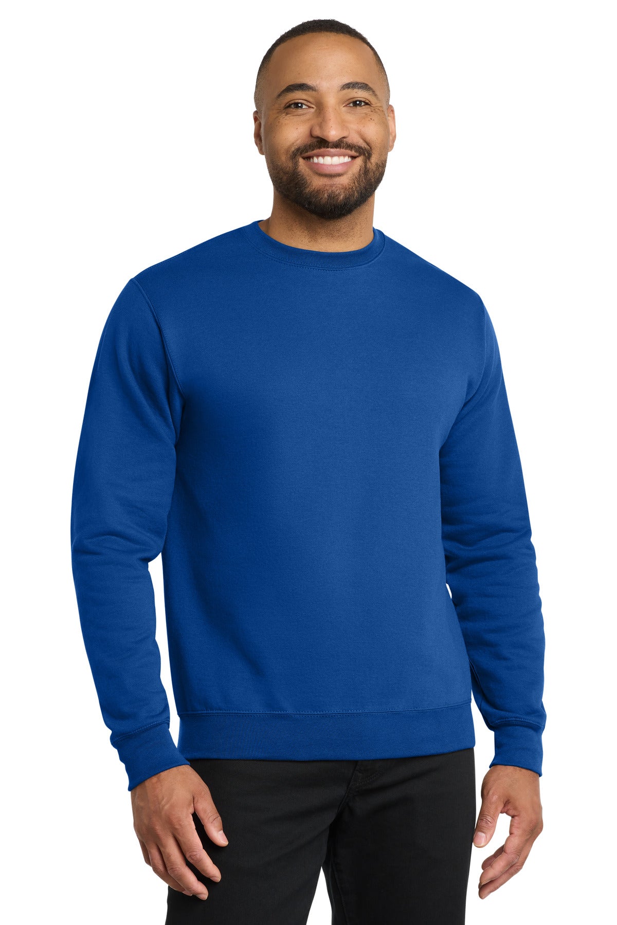 Port & Co Core Fleece Crewneck Sweatshirt. PC78 - EMBROIDERED