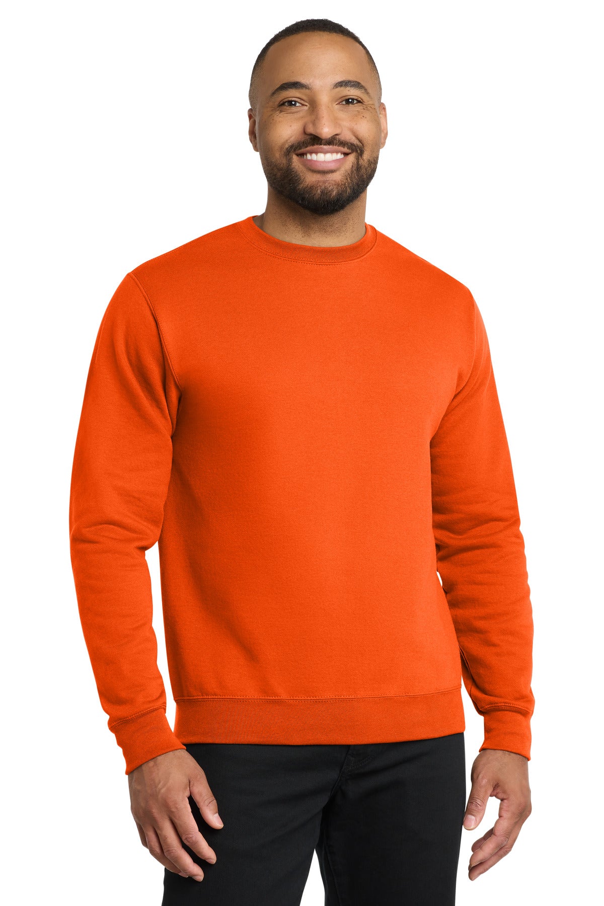 Port & Co Core Fleece Crewneck Sweatshirt. PC78 - EMBROIDERED