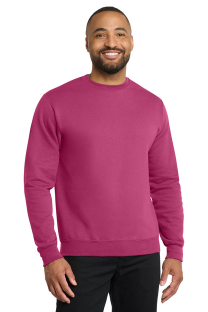 Port & Co Core Fleece Crewneck Sweatshirt. PC78 - EMBROIDERED