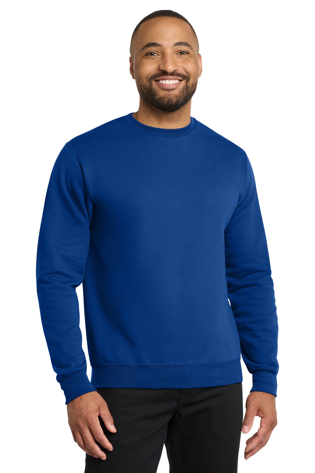 Port & Co Core Fleece Crewneck Sweatshirt. PC78 - EMBROIDERED