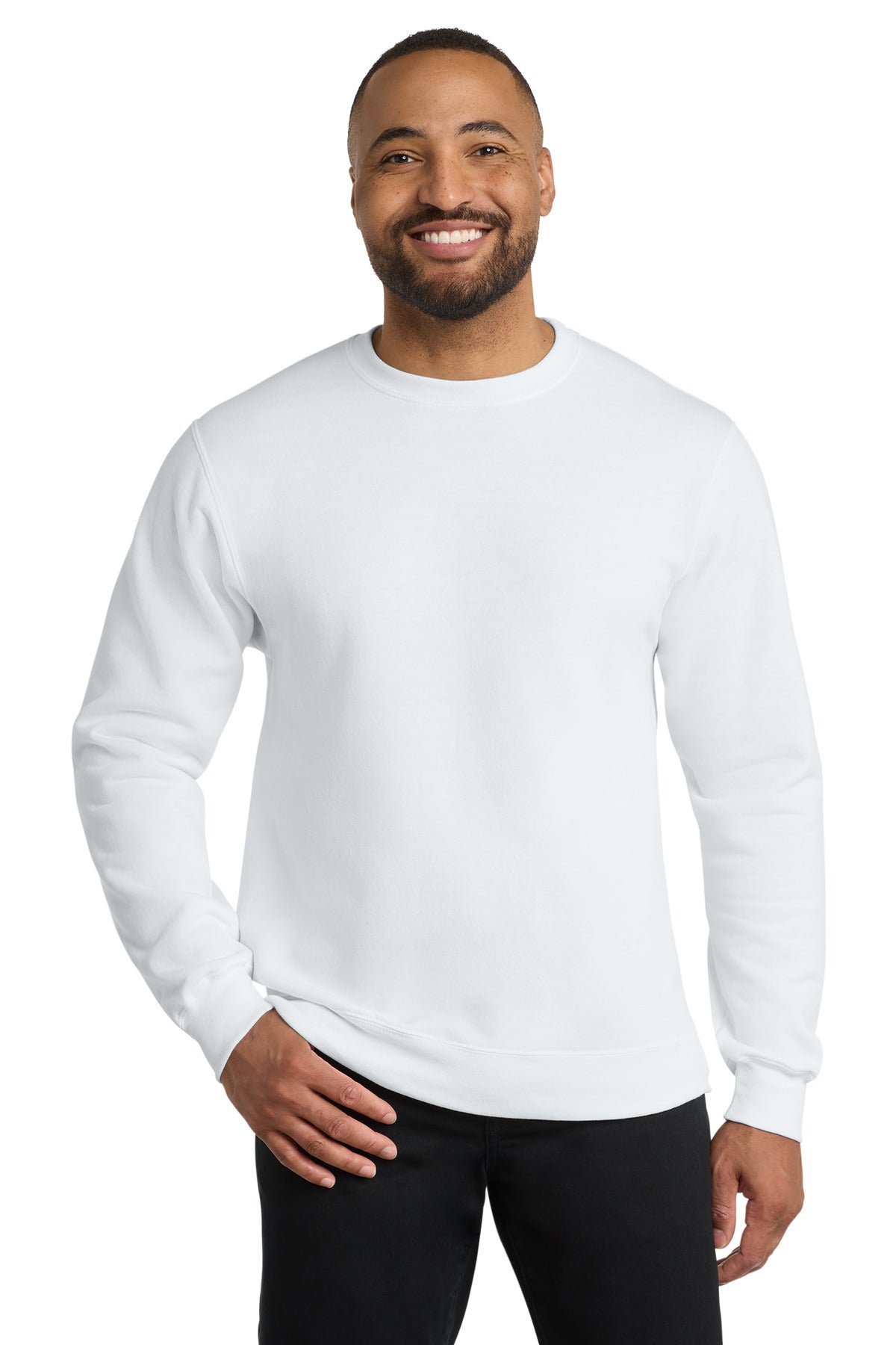 Port & Co Core Fleece Crewneck Sweatshirt. PC78 - EMBROIDERED