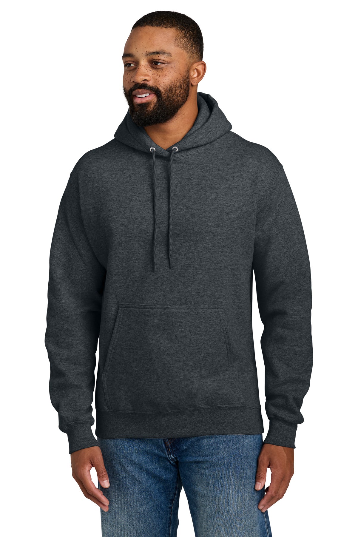 Port & Co Essential Fleece Pullover Hooded Sweatshirt.  PC90H - EMBROIDERED