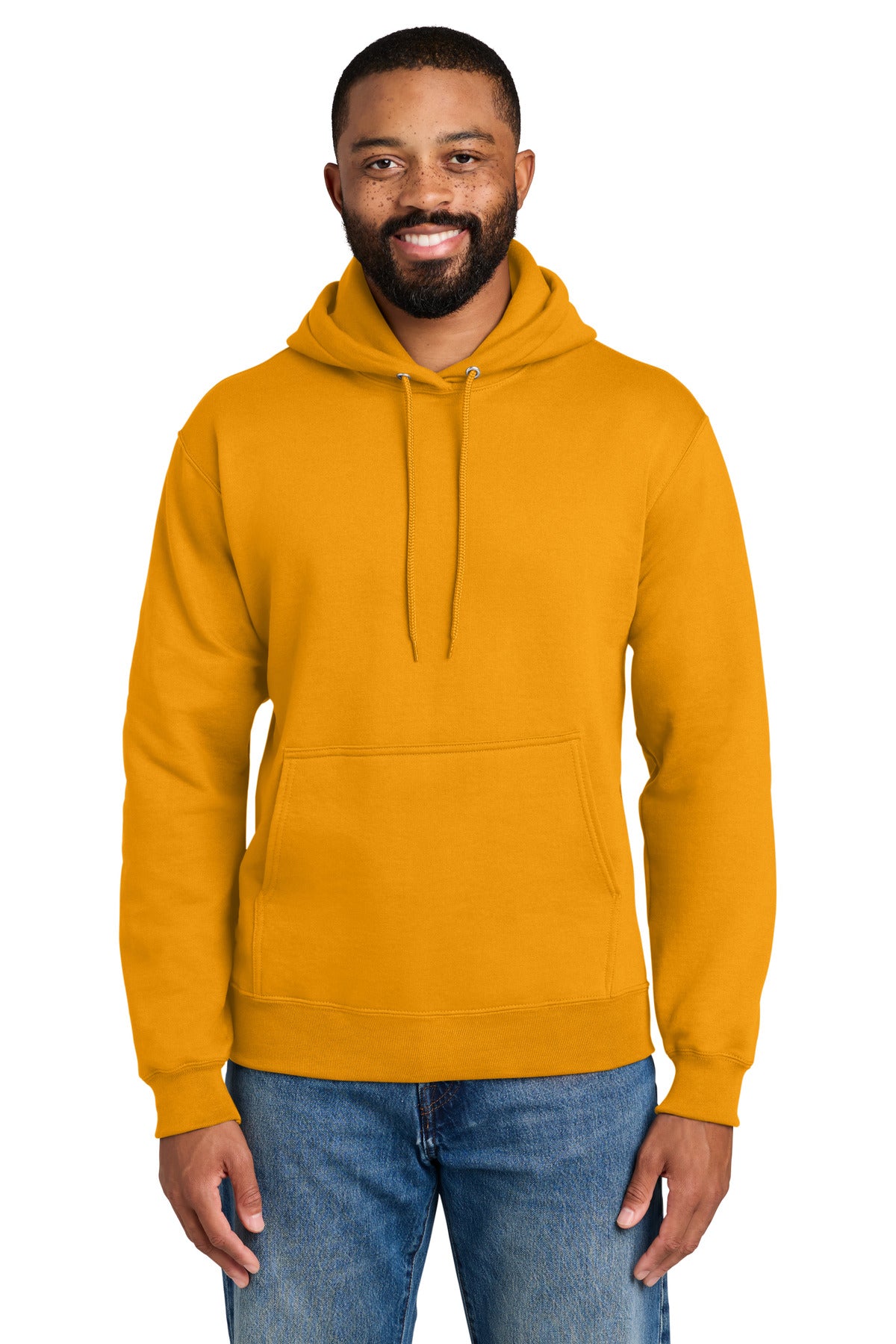 Port & Co Essential Fleece Pullover Hooded Sweatshirt.  PC90H - EMBROIDERED