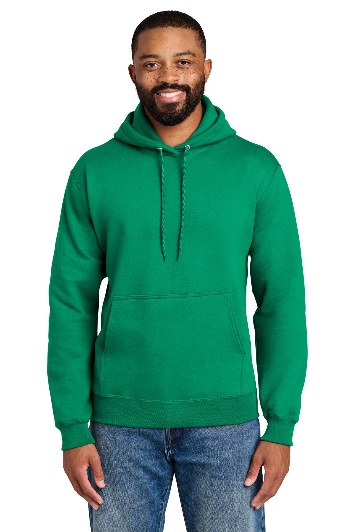 Port & Co Essential Fleece Pullover Hooded Sweatshirt.  PC90H - EMBROIDERED
