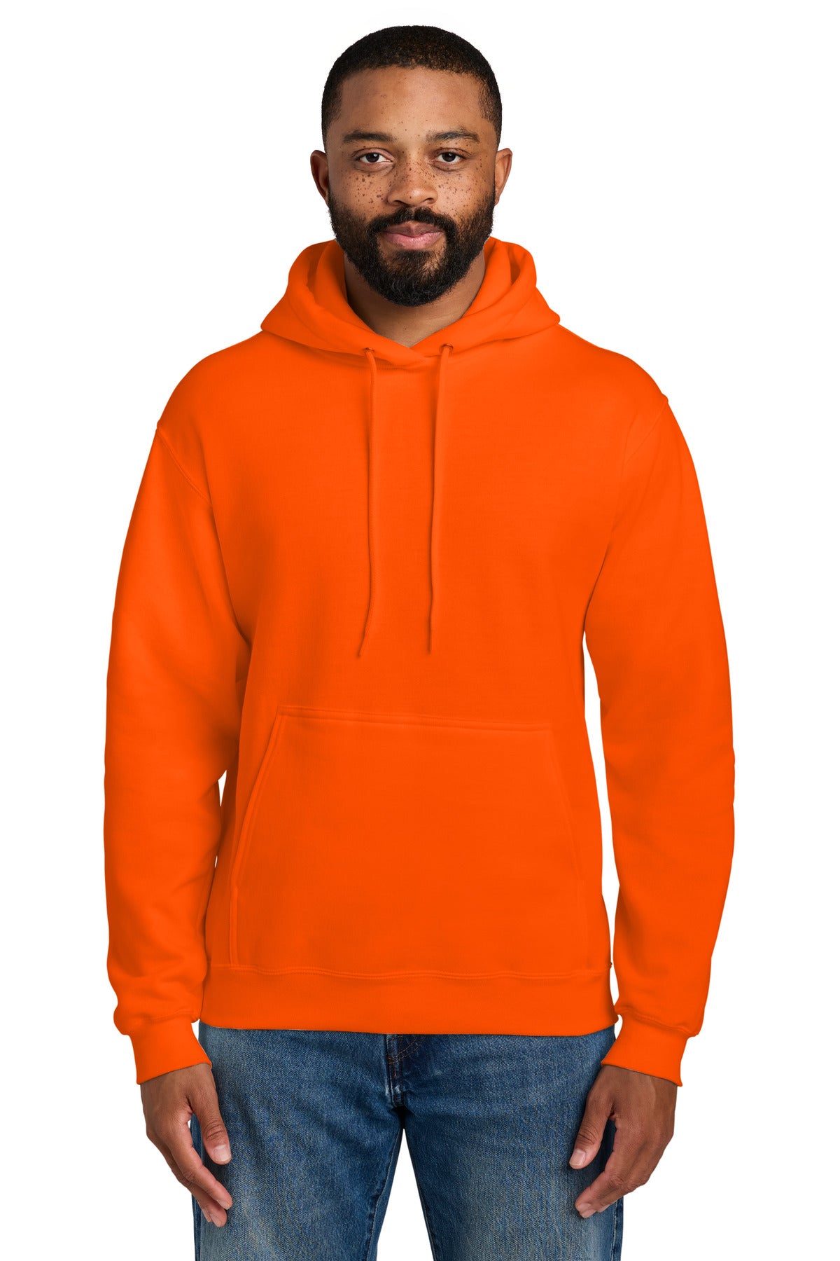 Port & Co Essential Fleece Pullover Hooded Sweatshirt.  PC90H - EMBROIDERED